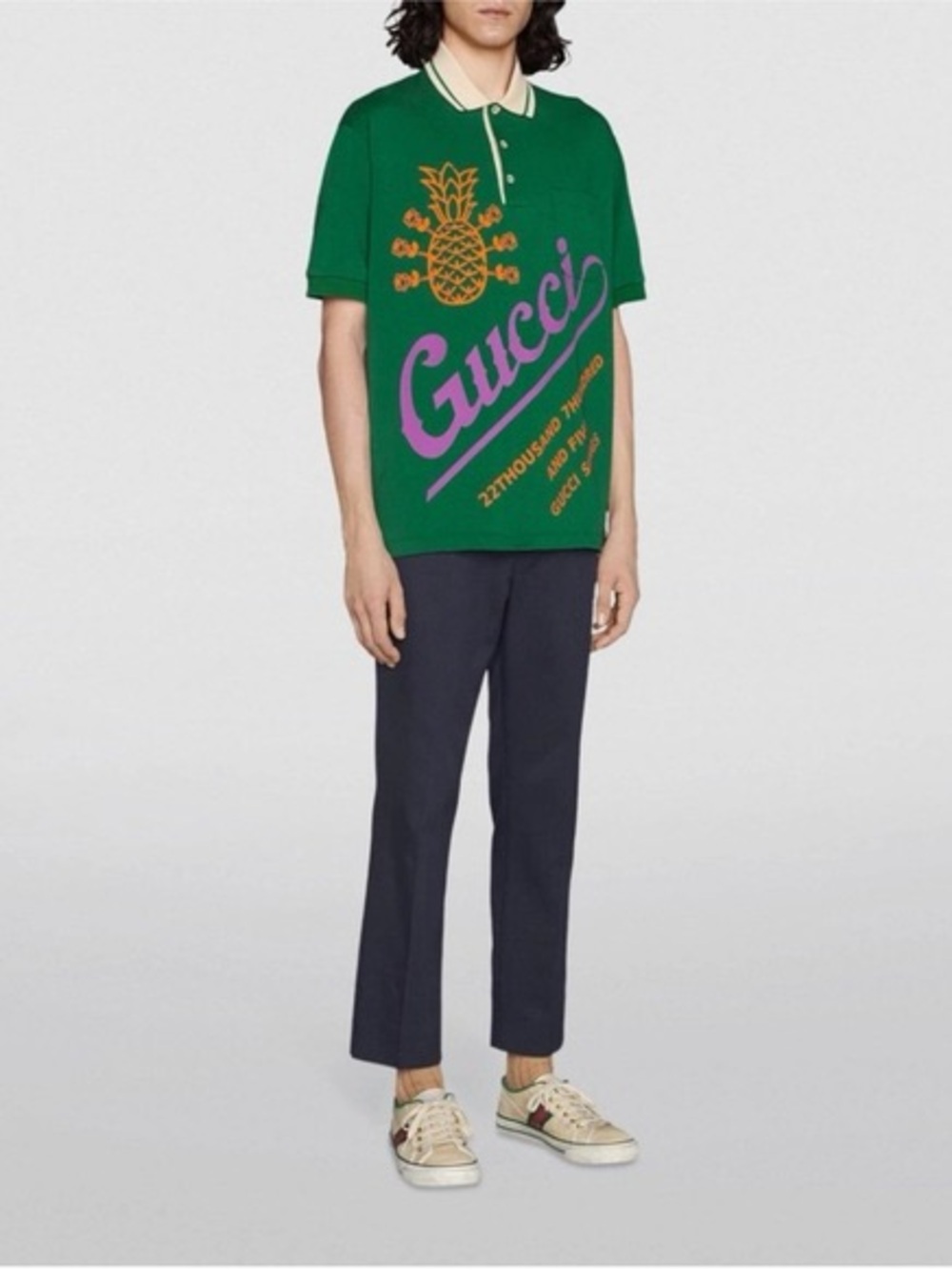 Green Graphic Polo